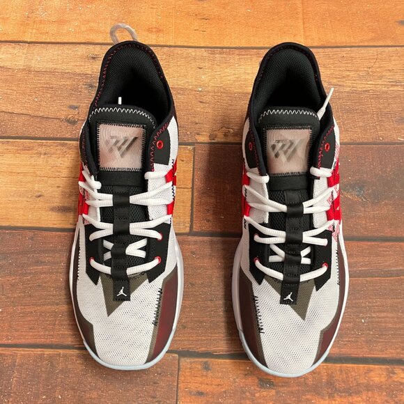 Jordan Men's Westbrook One Take 2 White/Red Basketball Shoes - Picture 3 of 6